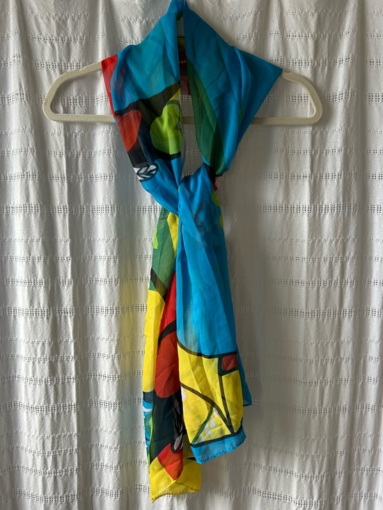 Native Northwest Accessories - Indigenous Bright Multicolor Abstract Silky Scarf